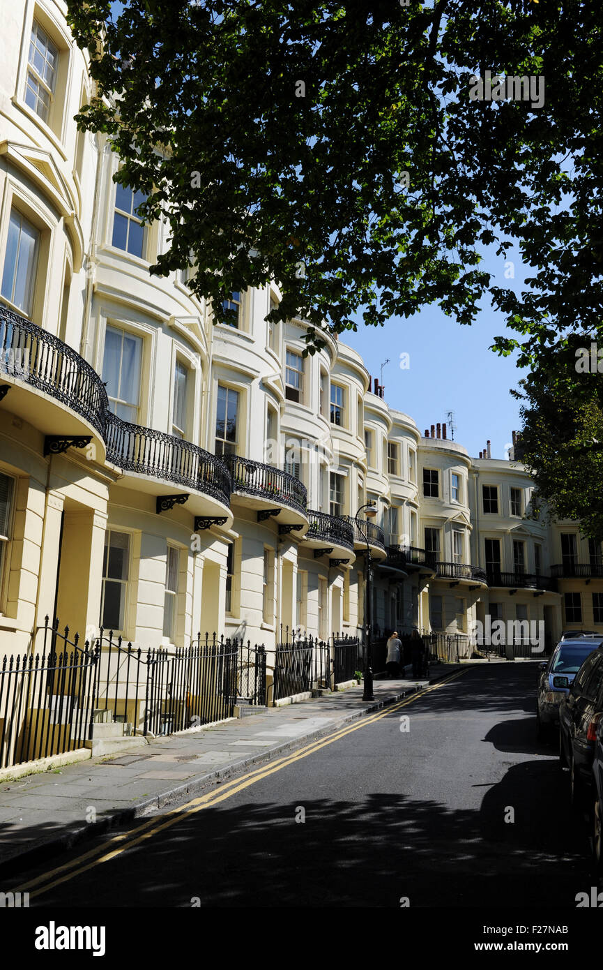 Typical Regency style houses in Powis Square Brighton UK Stock Photo Alamy