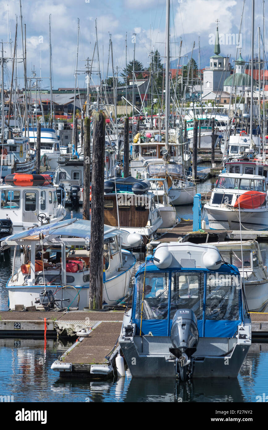 Alaska sitka boats harbor hires stock photography and images Alamy