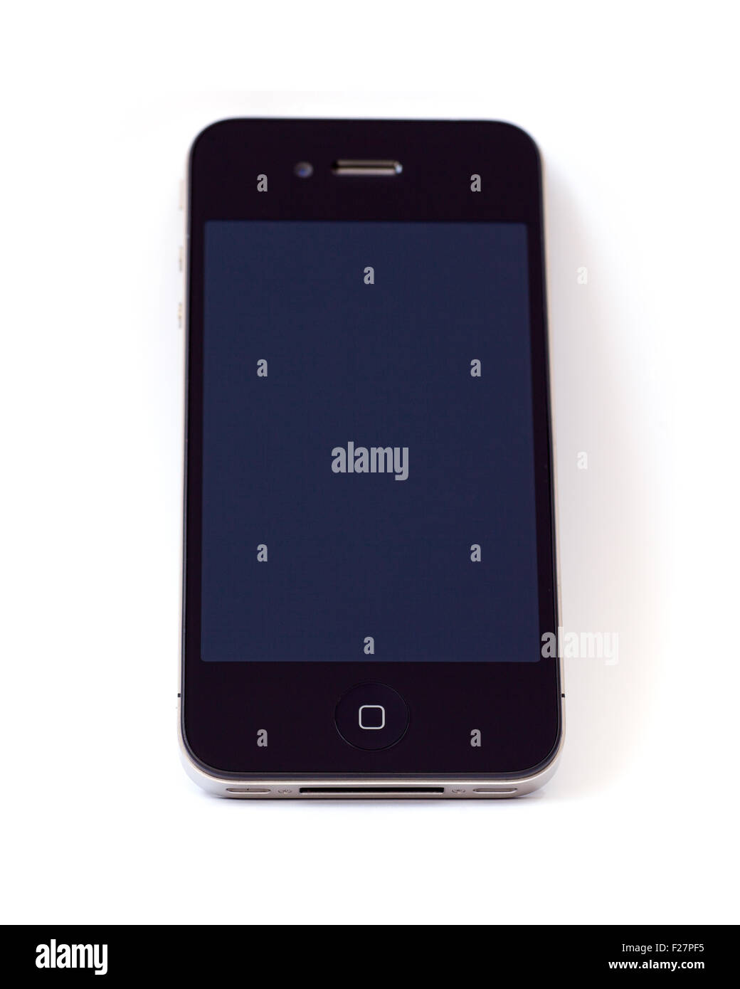 Smart phone isolated on a white background Stock Photo - Alamy