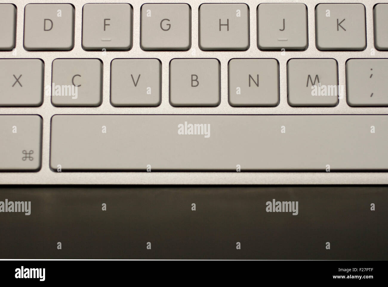 Close up of Computer aluminium keyboards Stock Photo Alamy