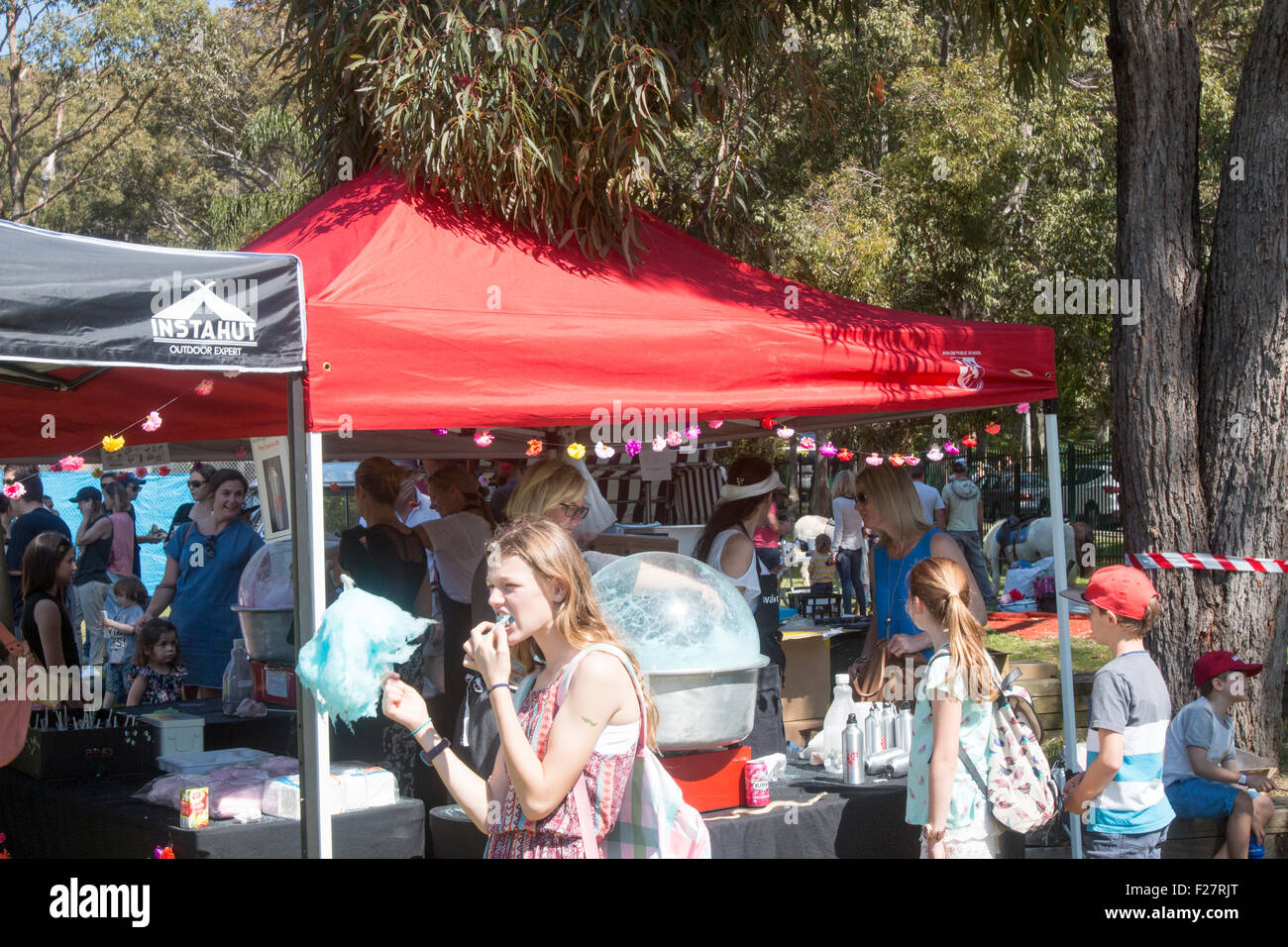 Sydney primary school hosts the local community fete fair to raise funds for the school,Avalon,Sydney,Australia Stock Photo