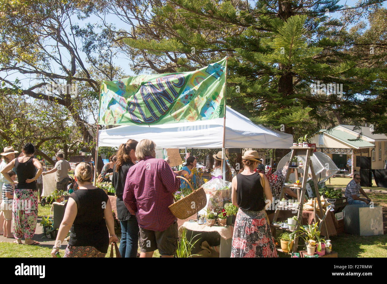 Sydney primary school hosts the local community fete fair to raise funds for the school,Avalon,Sydney,Australia Stock Photo