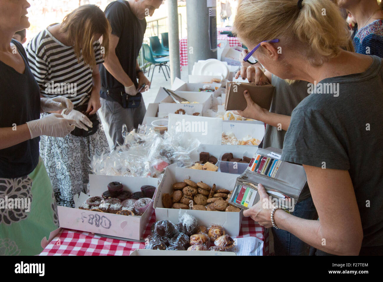 Sydney primary school hosts the local community fete fair to raise funds for the school,Avalon,Sydney,Australia Stock Photo