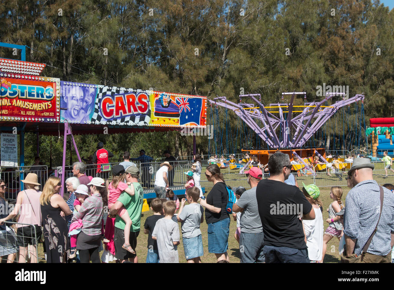 Sydney primary school hosts the local community fete fair to raise funds for the school,Avalon,Sydney,Australia Stock Photo