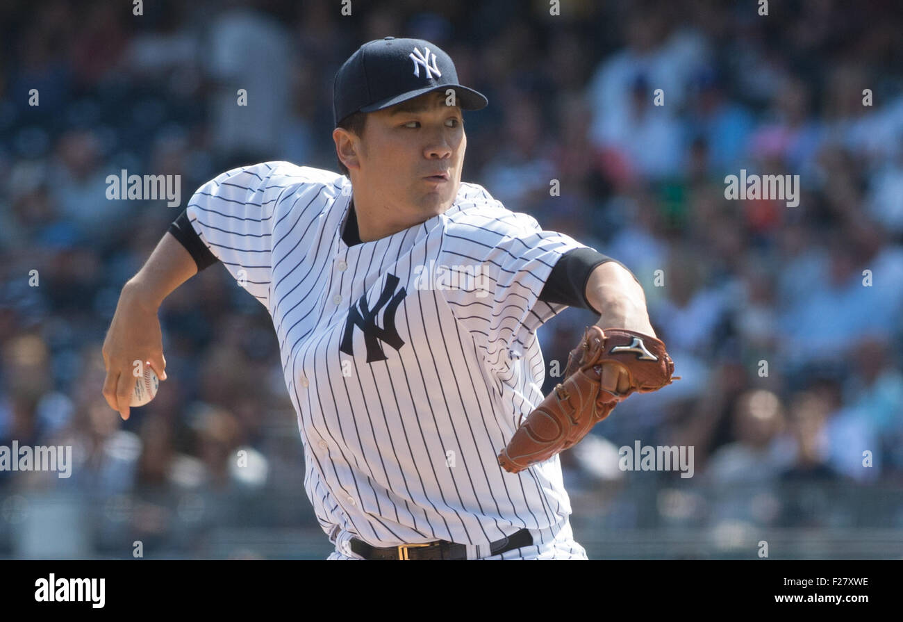 New York, NY, USA. 13th Sep, 2015. Yankees' pitcher MASAHIRO TANAKA in