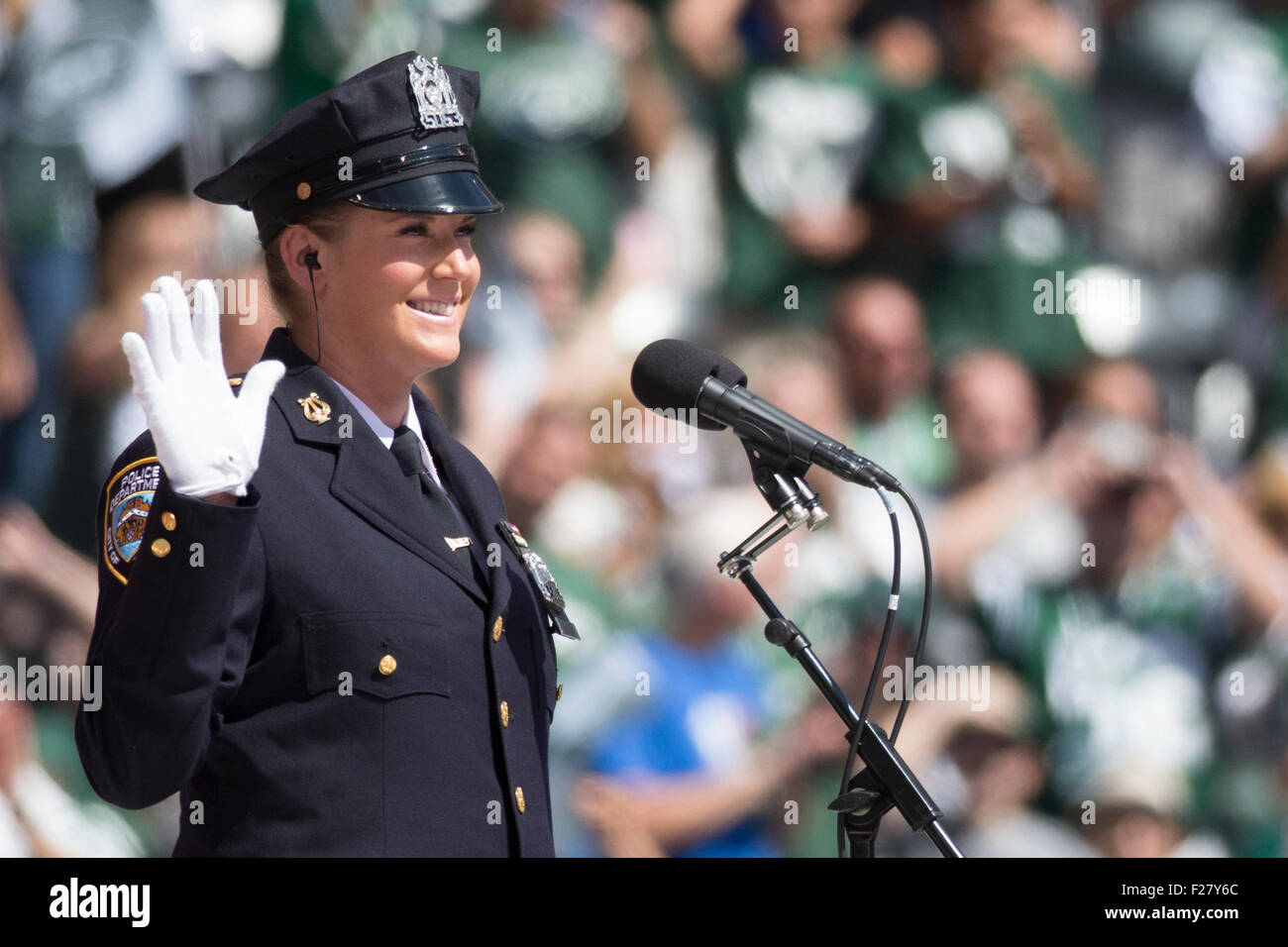East Rutherford, New Jersey, USA. 13th Sep, 2015. New York City Police