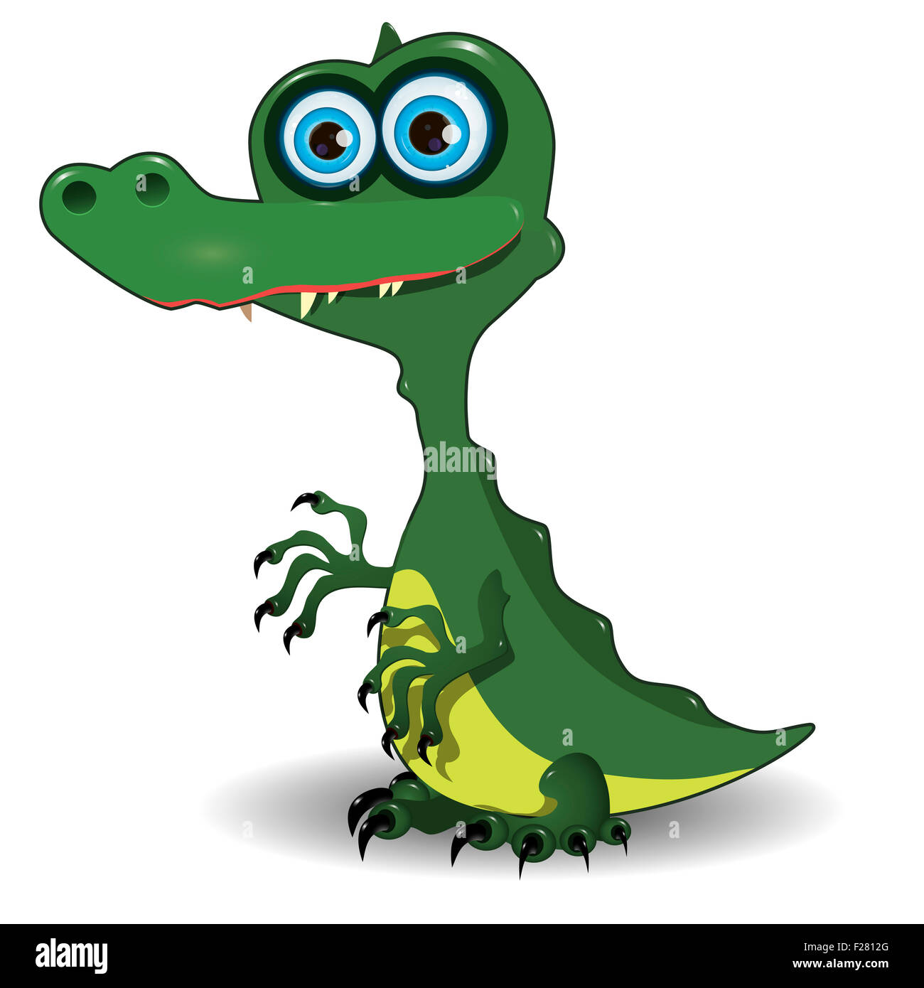 Illustration of cute green crocodile with blue eyes Stock Photo - Alamy Illustration of cute green crocodile with blue eyes Stock Photo - Alamy