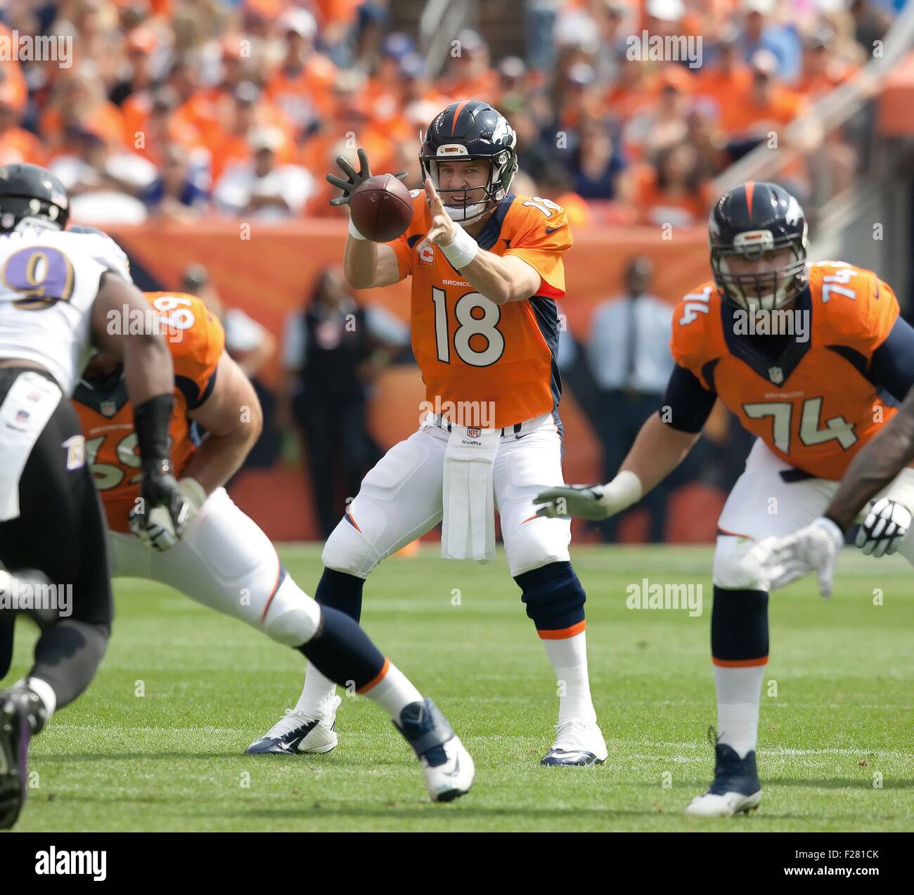 Peyton manning broncos ravens hi-res stock photography and images - Alamy