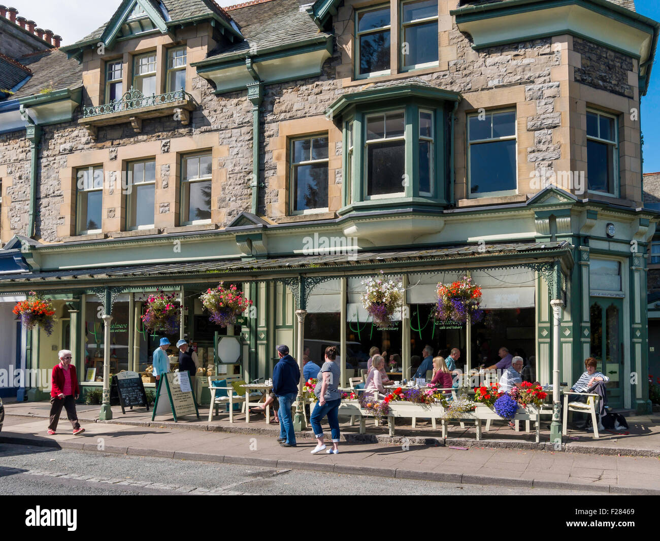 Hazlemere café and bakery in Main Street Grange over Sands Cumbria