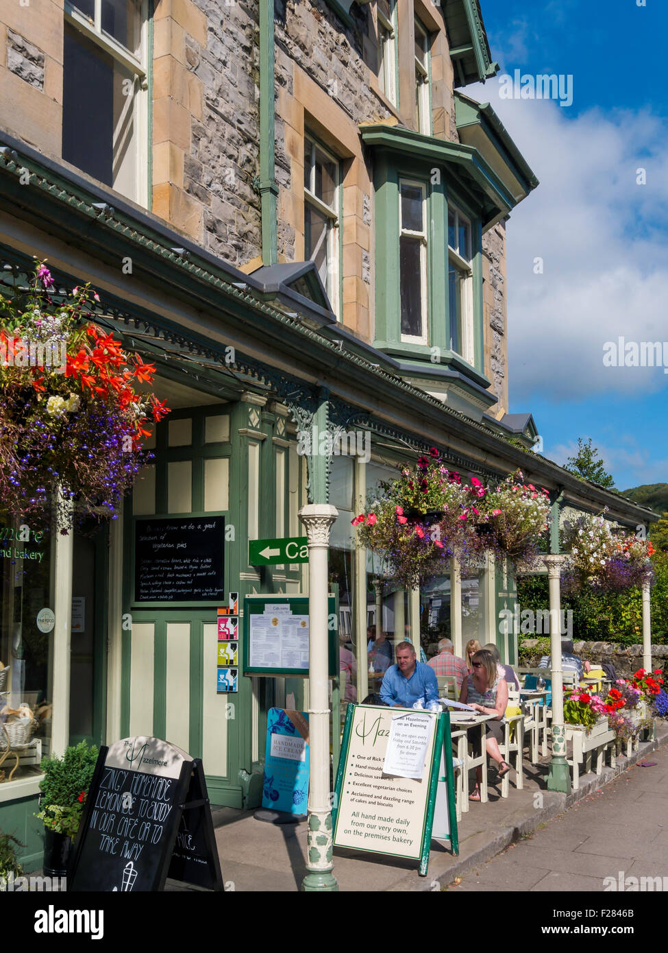 Hazlemere café and bakery in Main Street Grange over Sands Cumbria