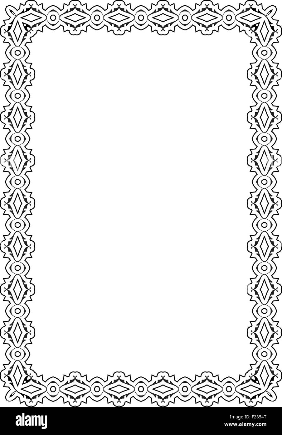 Art baroque frame is isolated on white Stock Vector Image & Art - Alamy