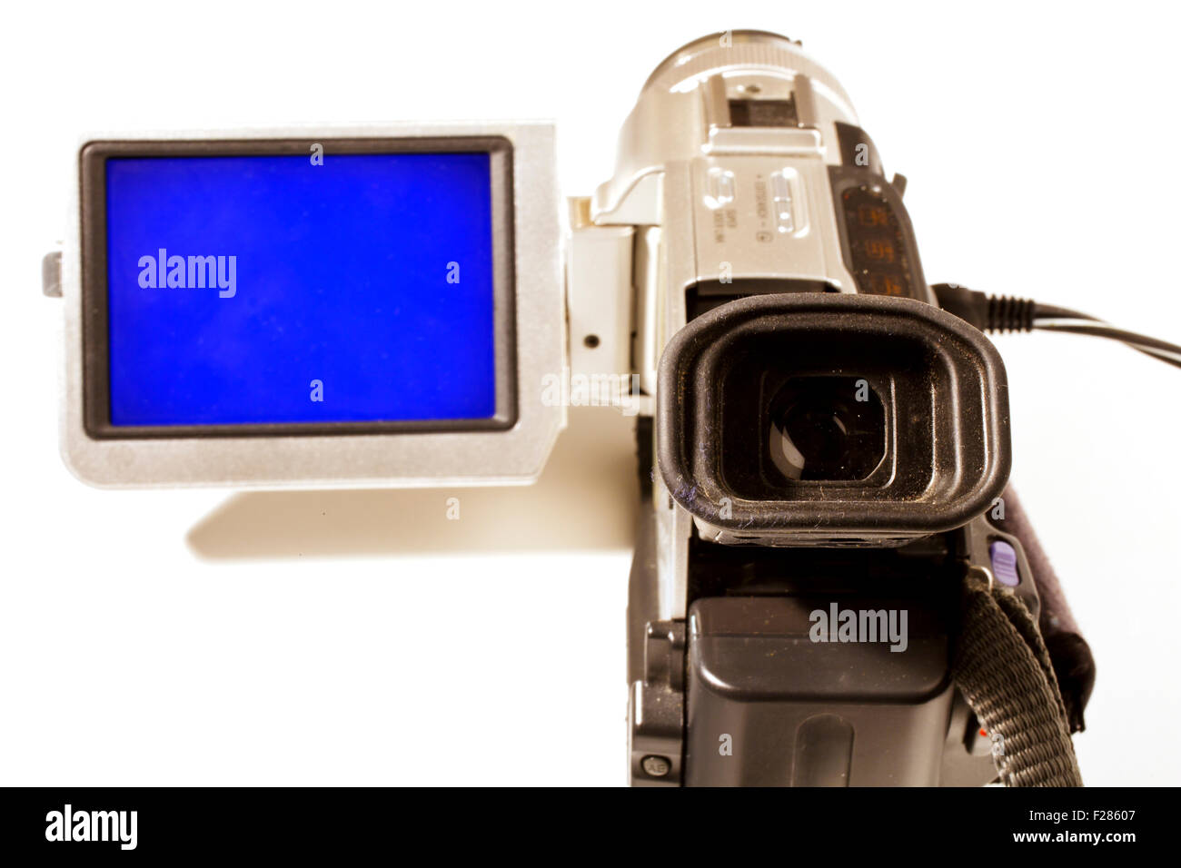 Viewfinder and screen of a videocamera Stock Photo Alamy