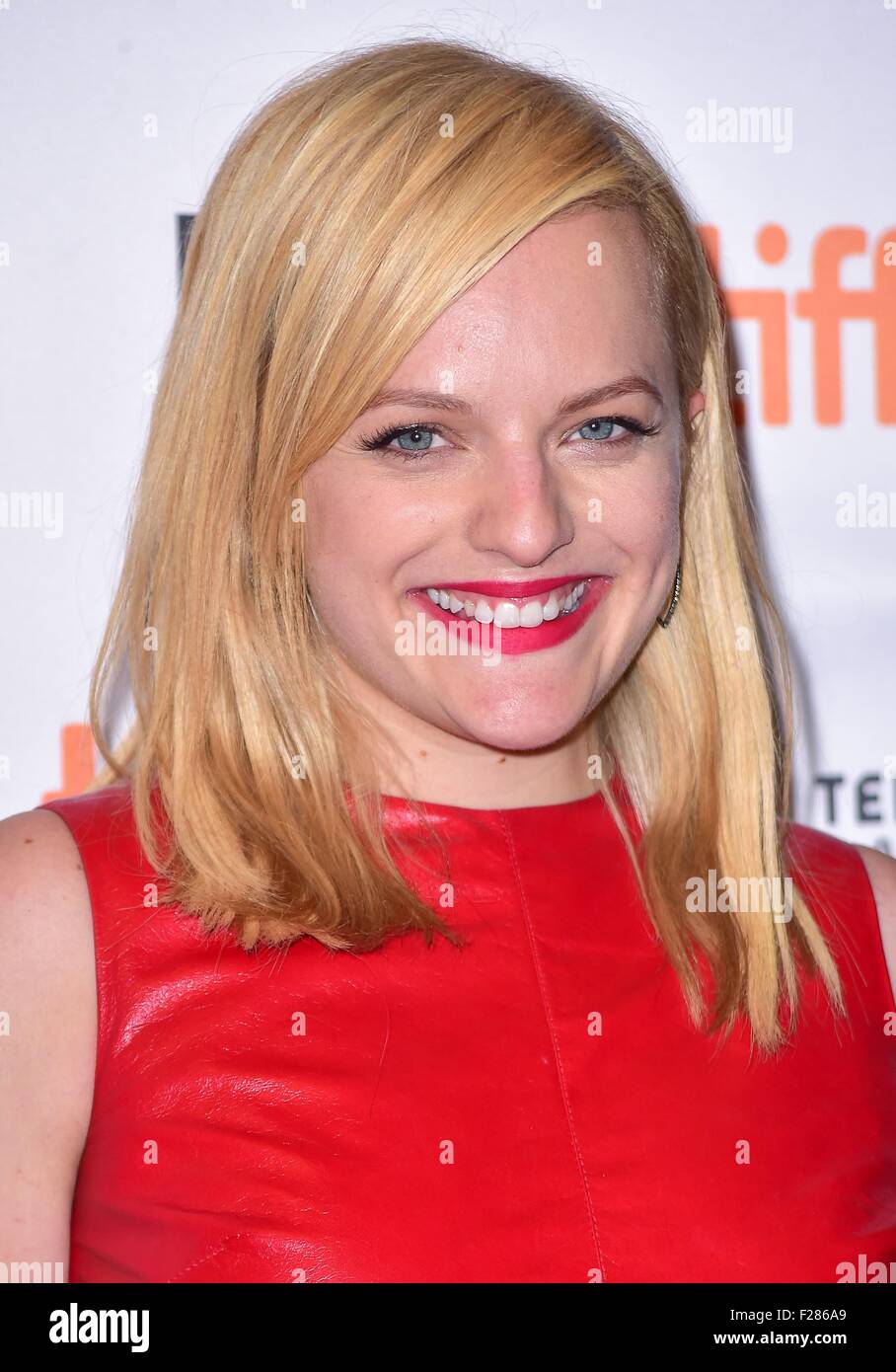 Toronto, ON. 13th Sep, 2015. Elisabeth Moss at arrivals for HIGH-RISE ...