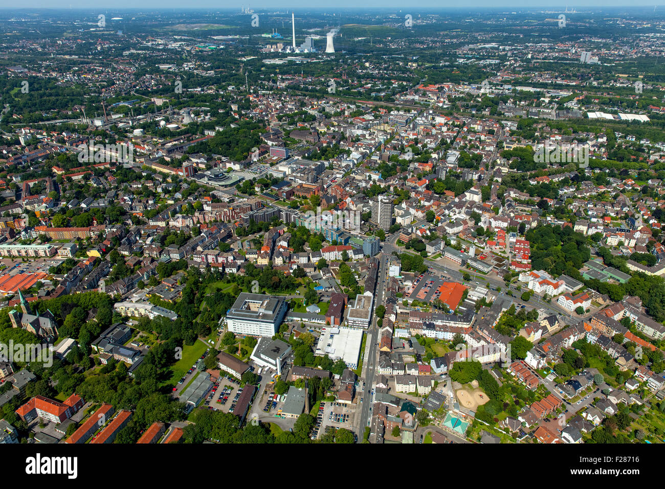 Cityscape, Herne, Ruhr district, North Rhine-Westphalia, Germany Stock Photo