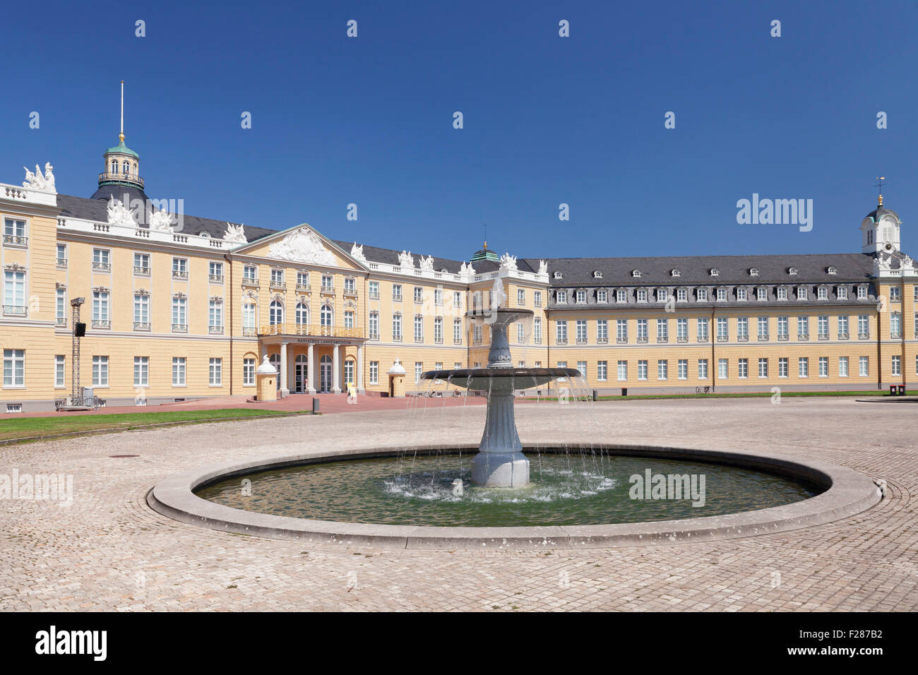 Germany Baden Wurttemberg Karlsruhe Palace Stock Photos Germany