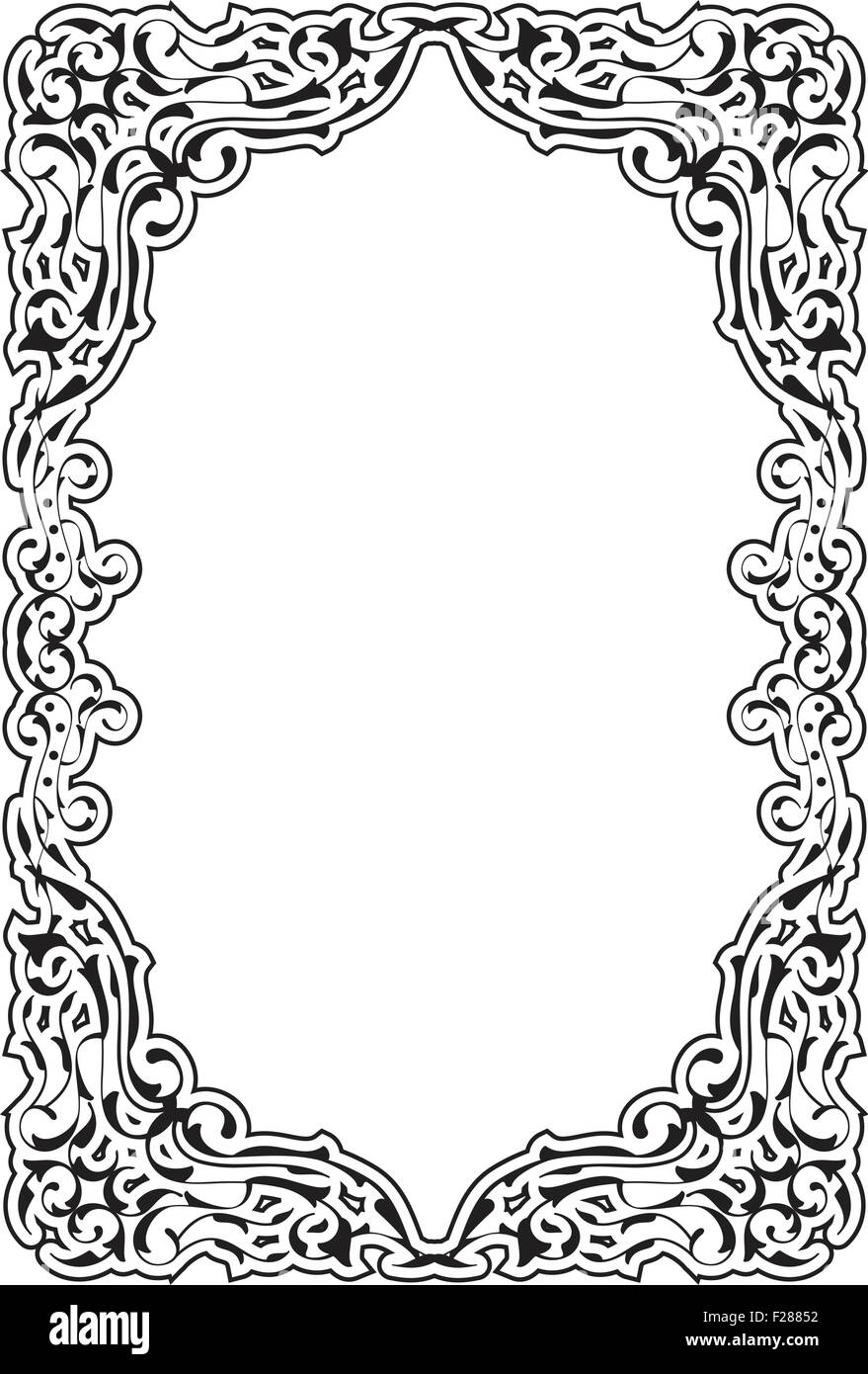Baroque frame is isolated on white Stock Vector Image & Art - Alamy