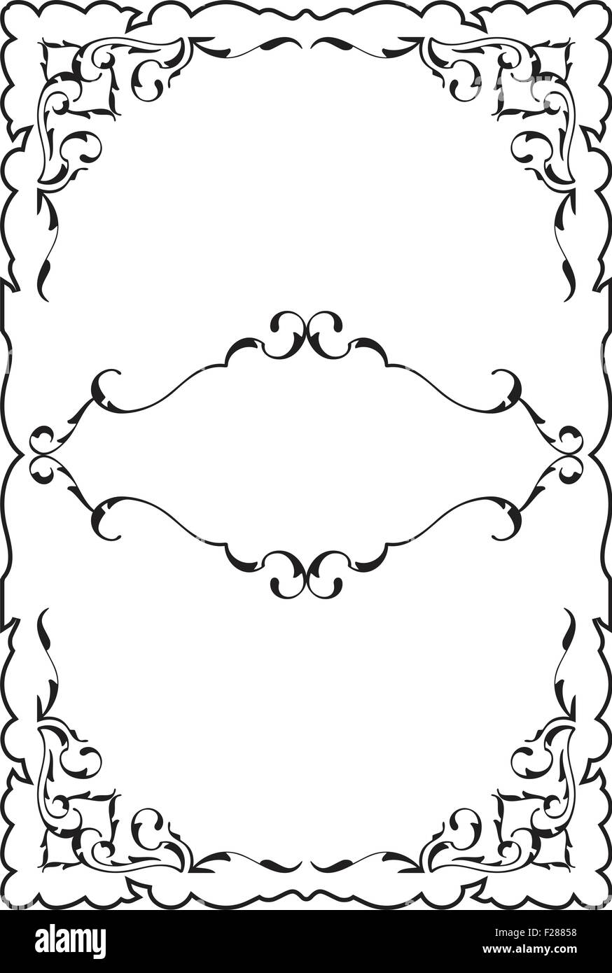 Baroque page is isolated on white Stock Vector Image & Art - Alamy