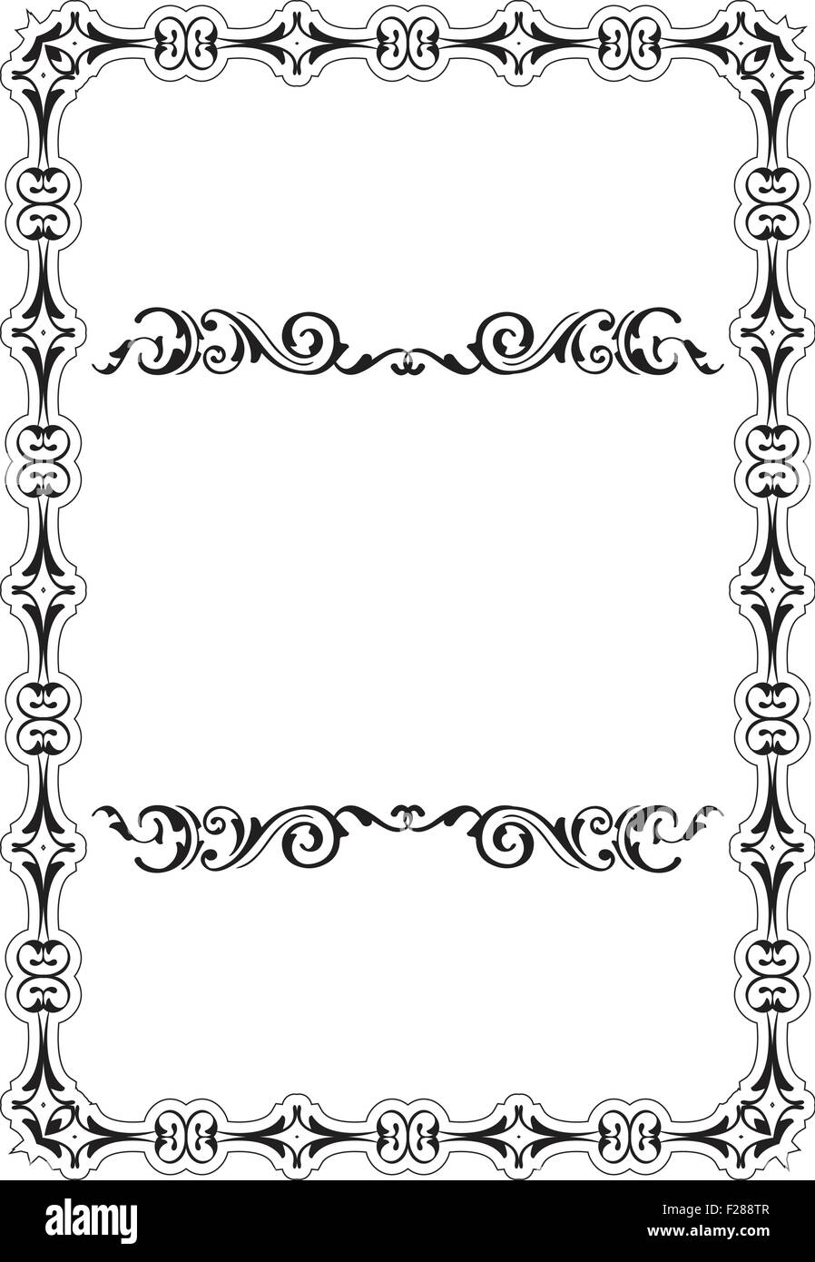 Baroque Art Frame is isolated on white Stock Vector Image & Art - Alamy
