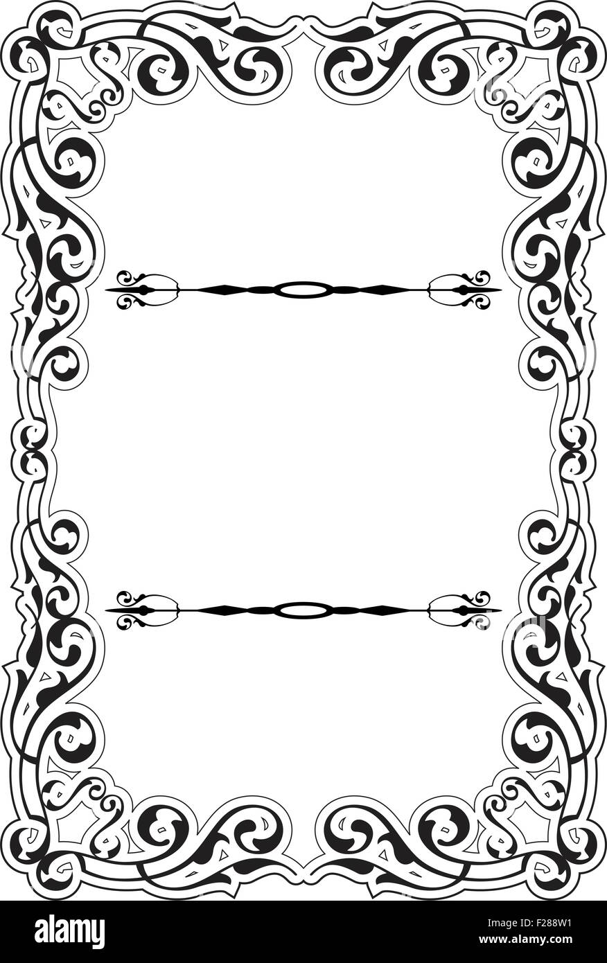 Baroque Fine Good Page is on white Stock Vector Image & Art - Alamy
