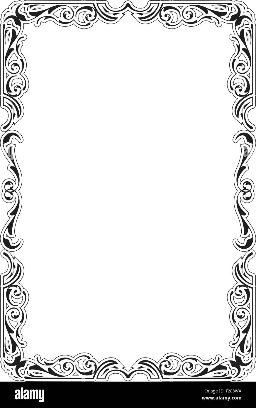 Baroque Greeting Luxury Page on white Stock Vector Image & Art - Alamy