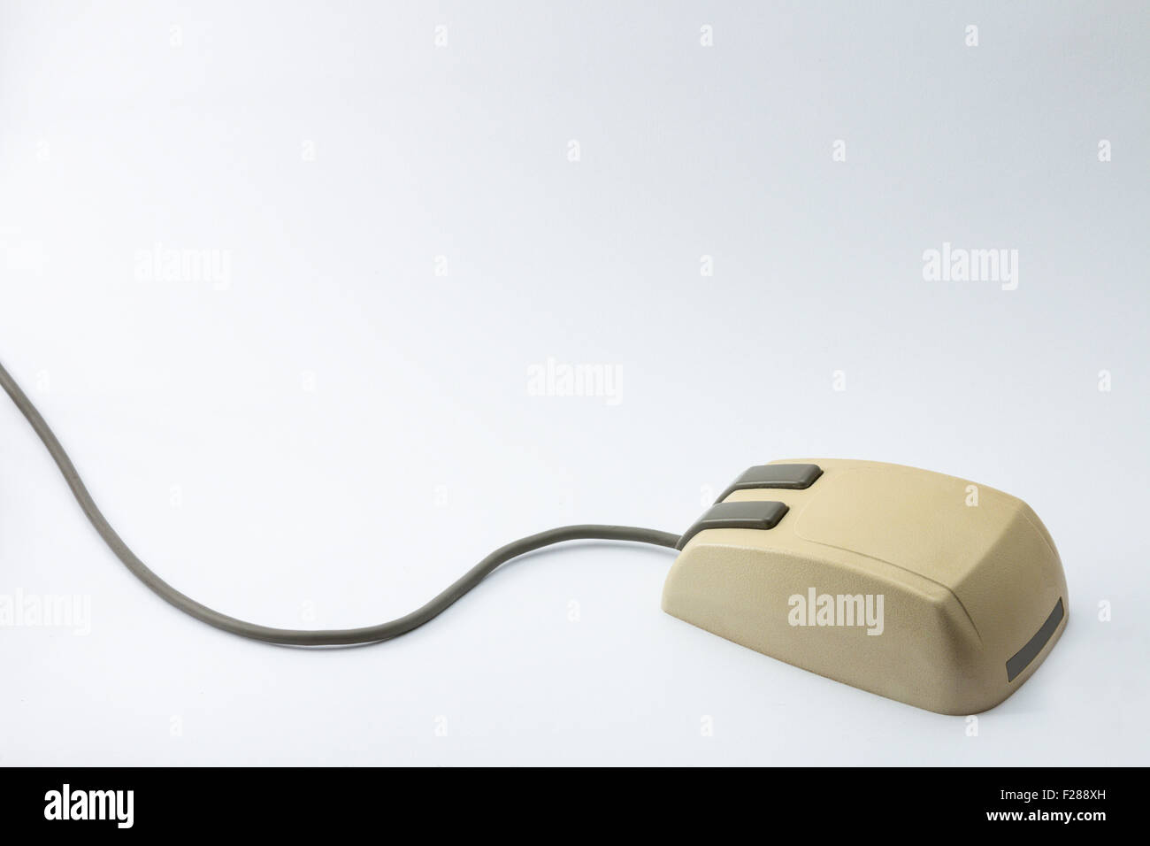 Obsolete, two-buttoned mouse, used in the 90's Stock Photo