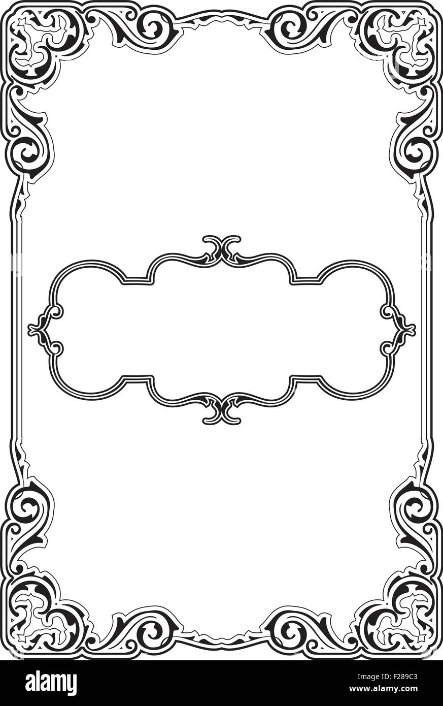 Baroque nice page is on white Stock Vector Image & Art - Alamy