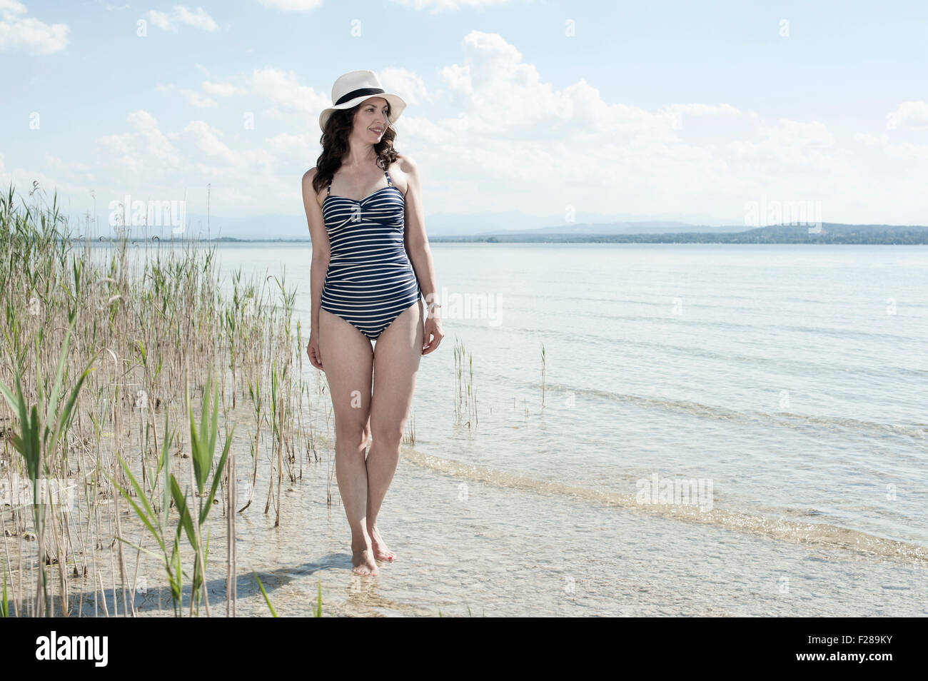 mature woman in swimsuit