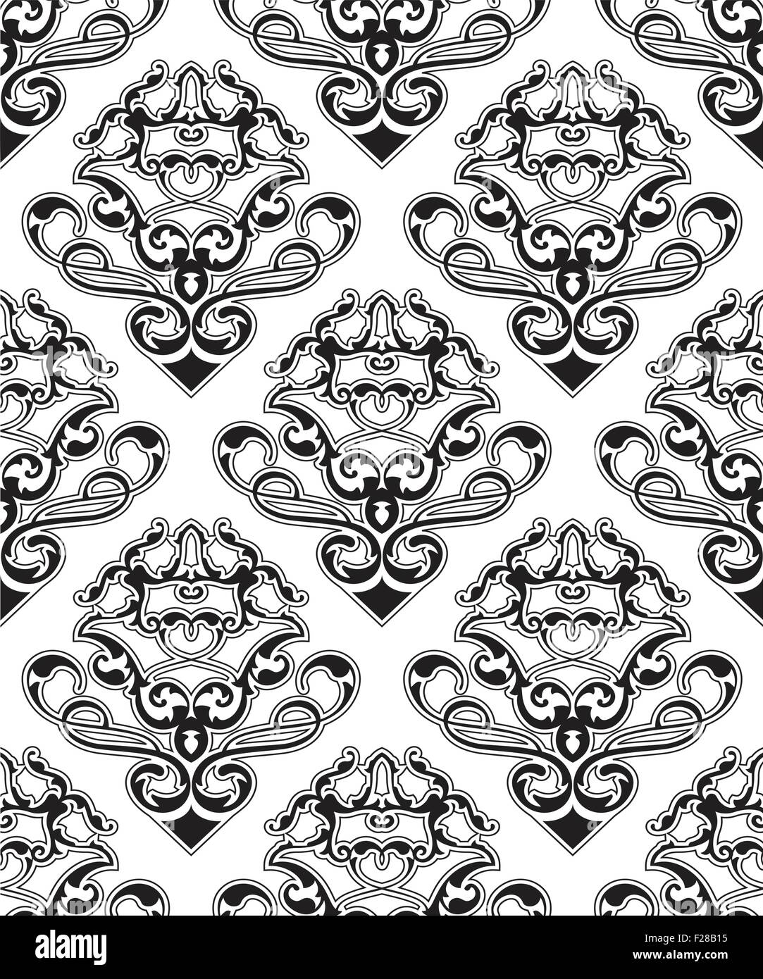 Baroque seamless pattern Stock Vector Images - Alamy