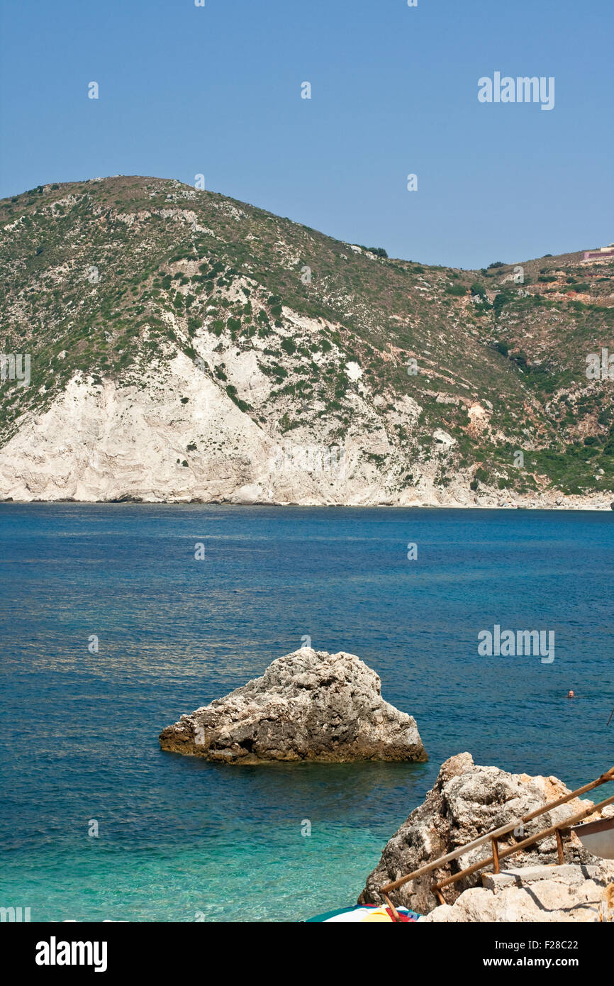 View of Kefalonia sea, Greece Stock Photo