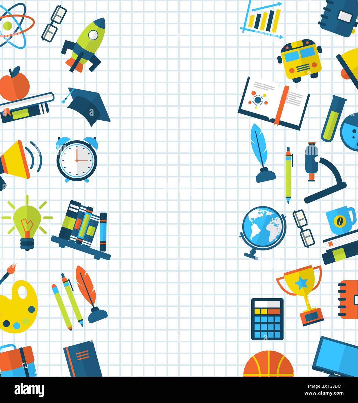 Microscope simple icons in Stock Vector Images - Alamy