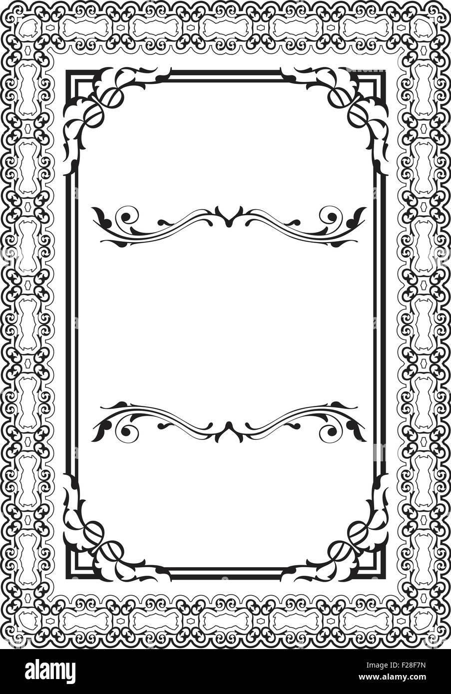 Victorian frame is isolated on white Stock Vector Image & Art - Alamy