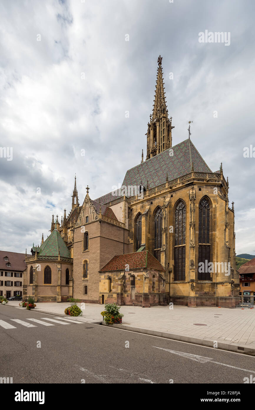 La Collégiale Saint-Thiébaut in Thann, Alsace, France Stock Photo - Alamy