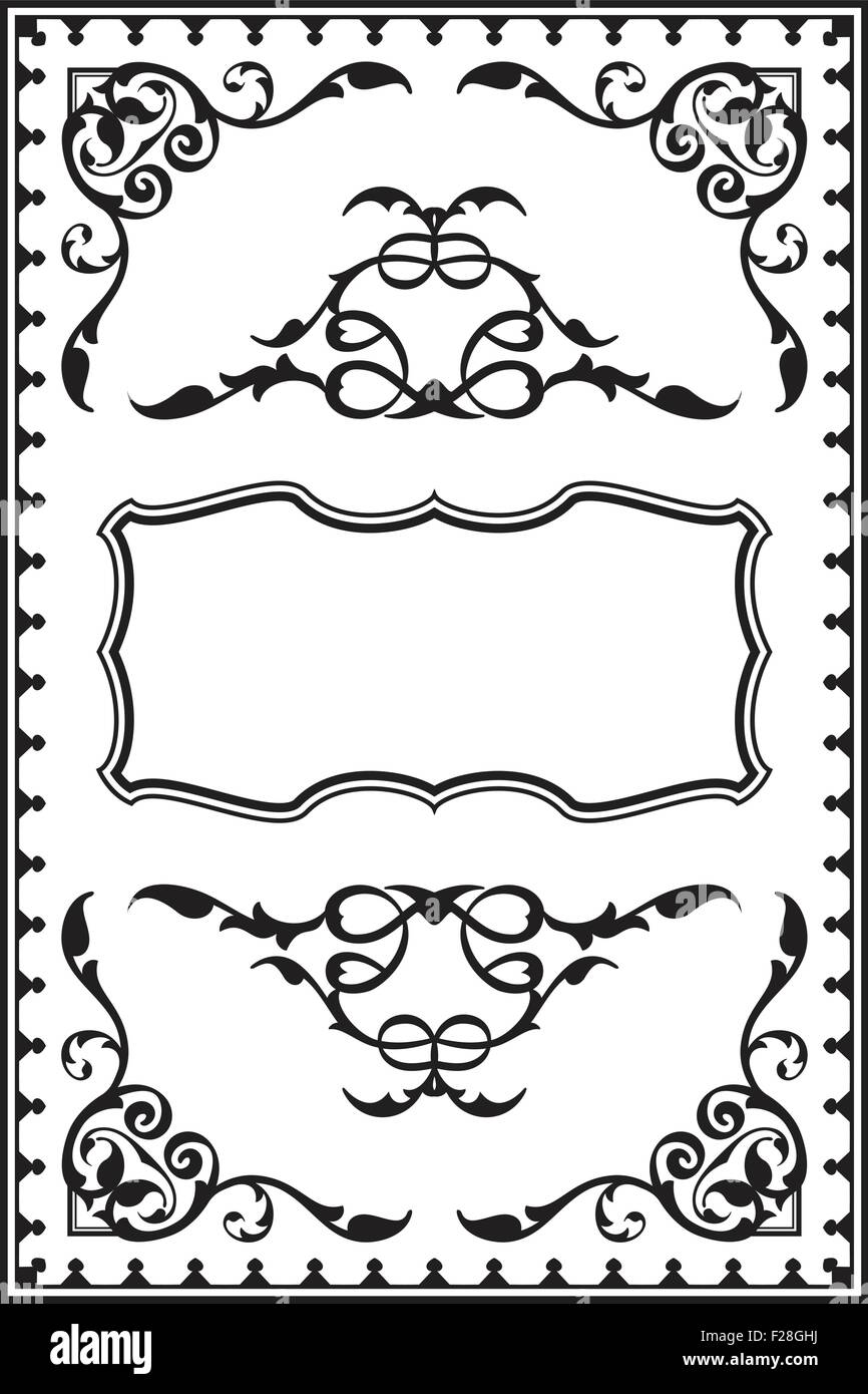 Baroque old frame is on white Stock Vector Image & Art - Alamy