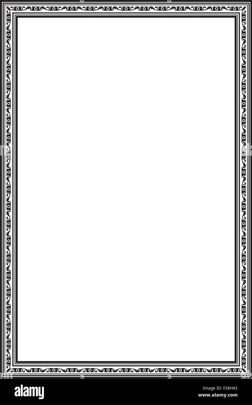 Perfect baroque frame isolated on white Stock Vector Image & Art - Alamy
