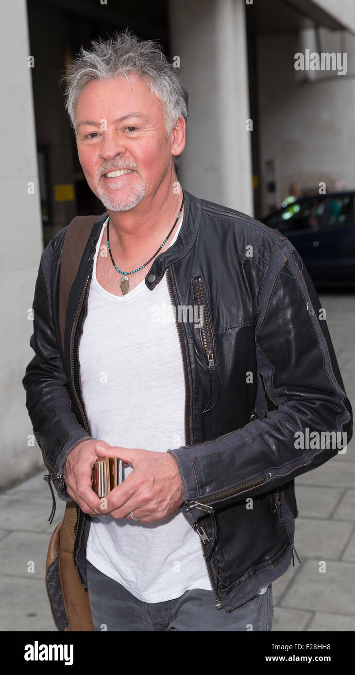Paul Young pictured arriving the Radio 1 studios Featuring Paul Young