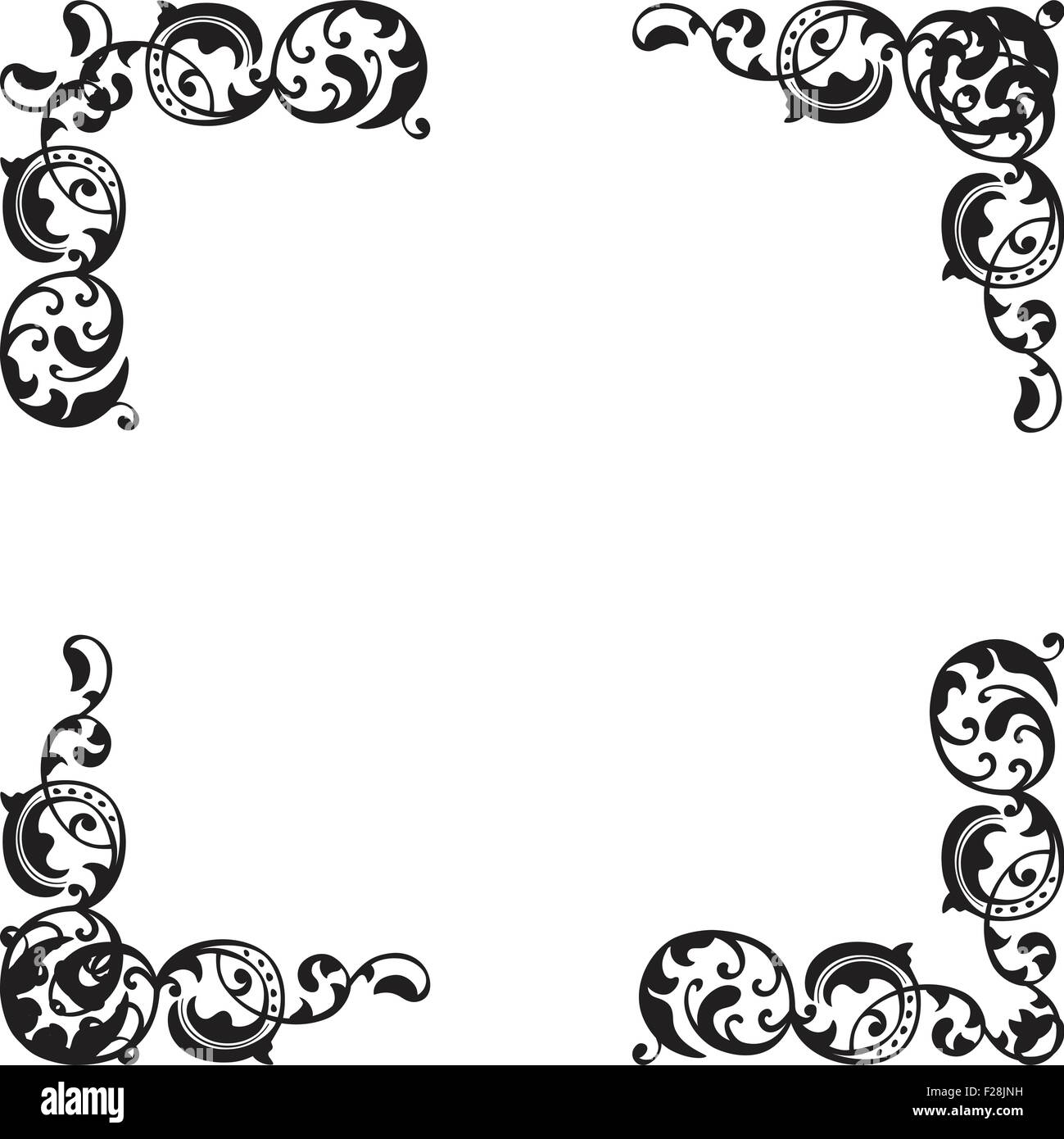 Nice corners set isolated on white Stock Vector Image & Art - Alamy