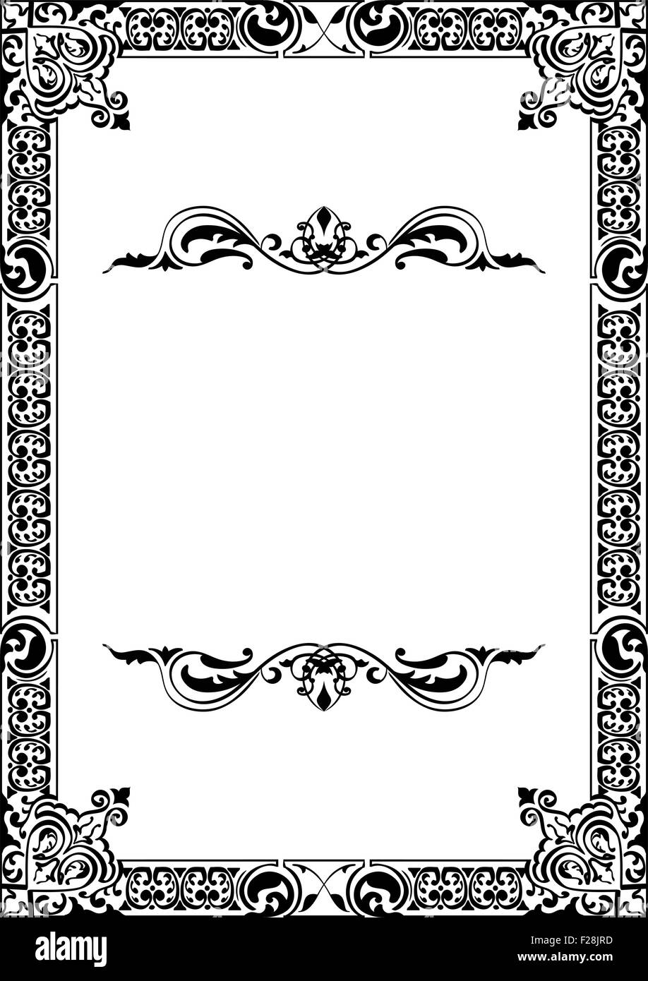 Baroque frame solated on white Stock Vector Image & Art - Alamy