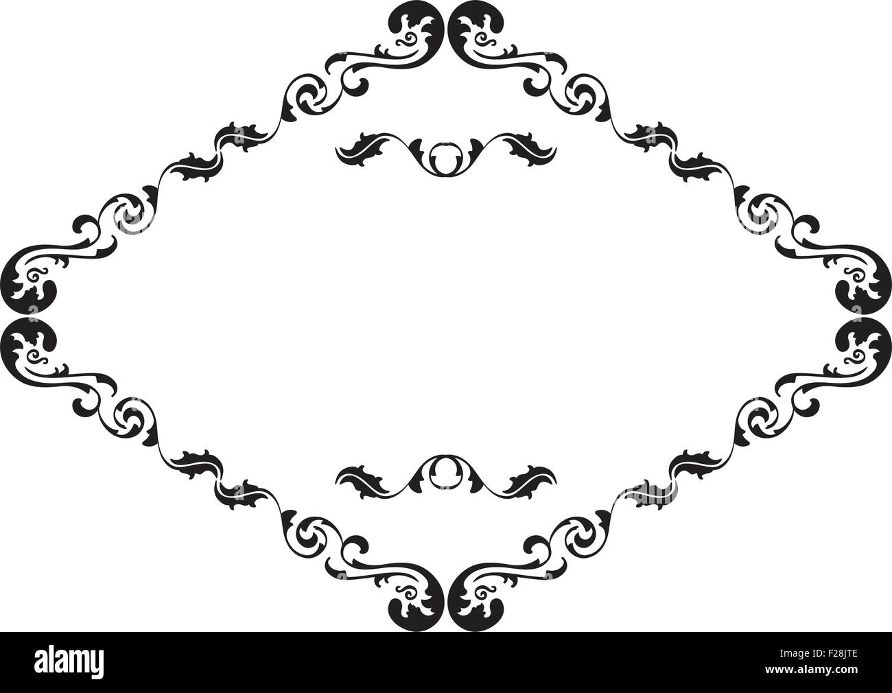 Rococo border is isolated on white Stock Vector Image & Art - Alamy