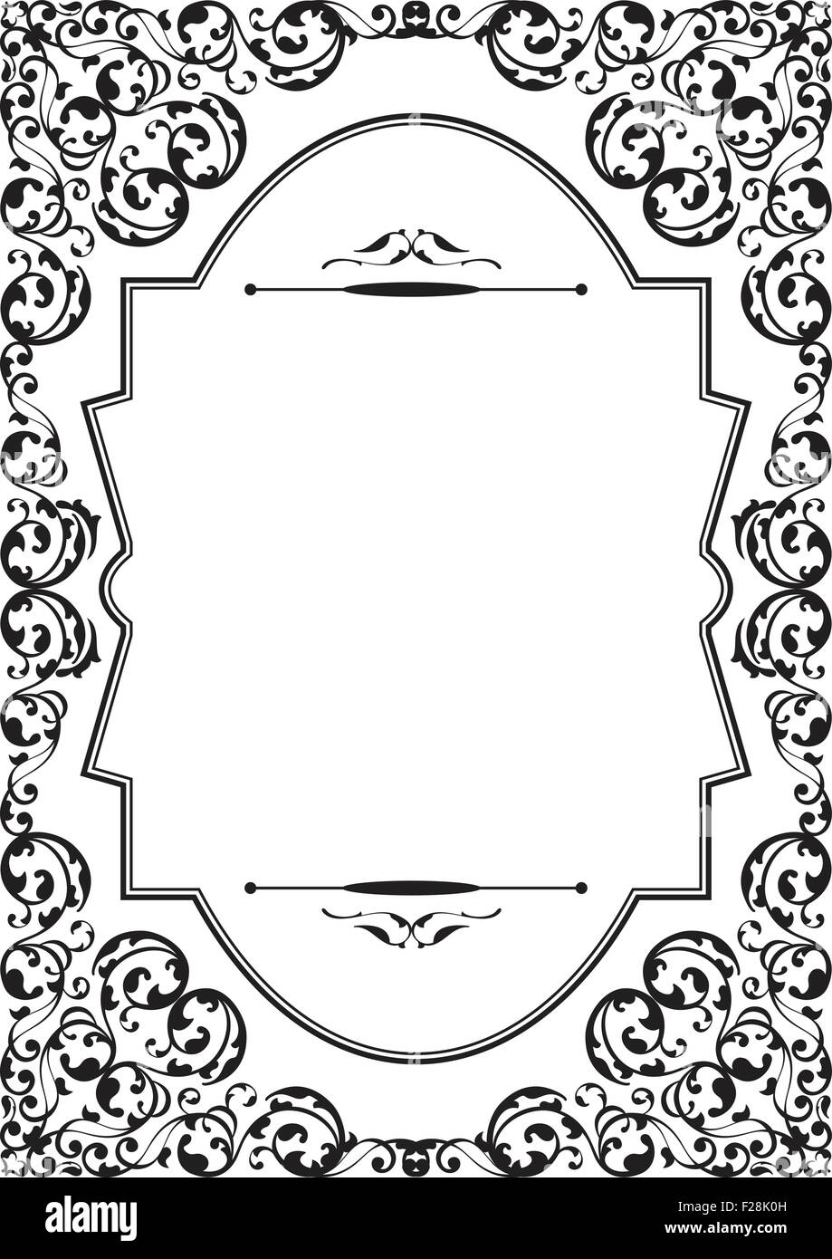 Fine Form Frame Fine modern frame isolated on white Stock Vector Image & Art - Alamy