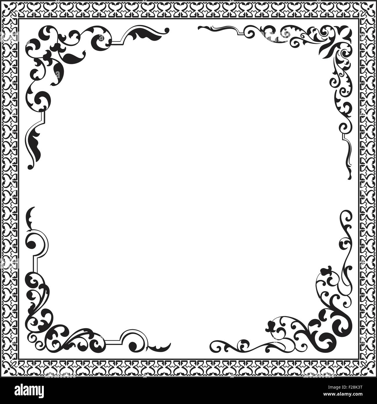 Corner set isolated on white Stock Vector Image & Art - Alamy