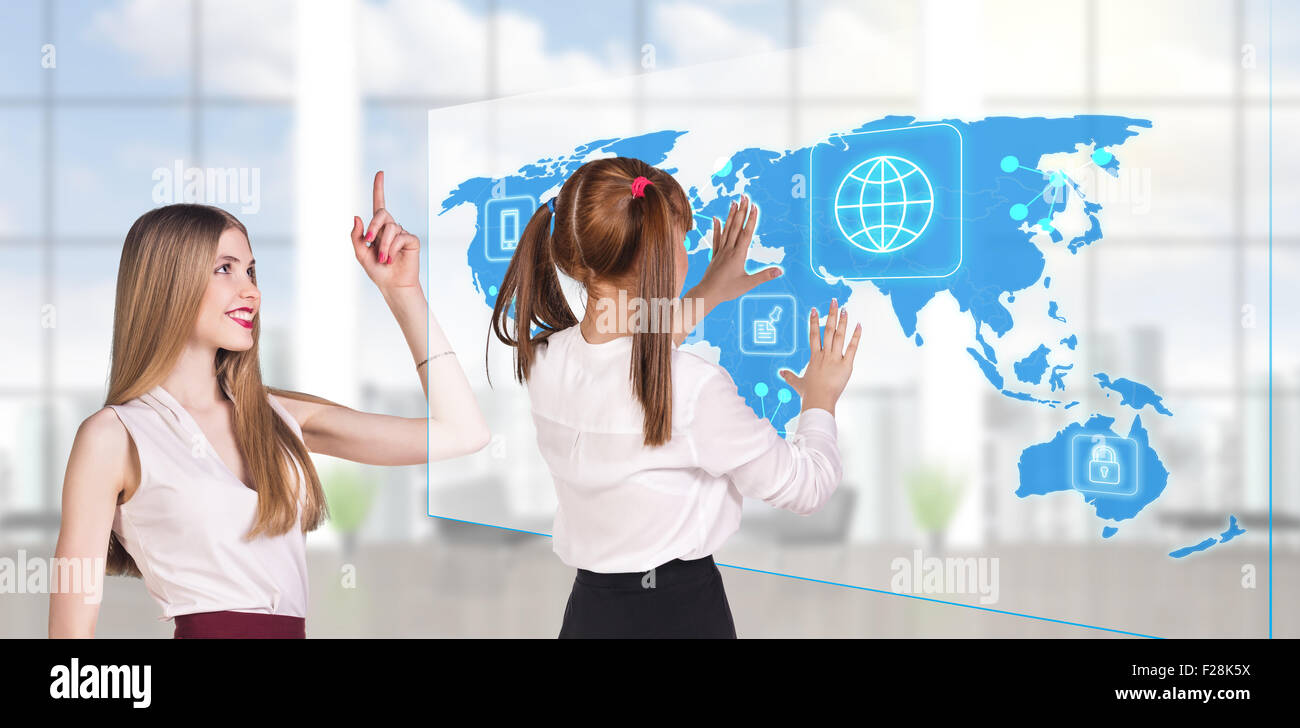 Business people standing in modern office Stock Photo - Alamy