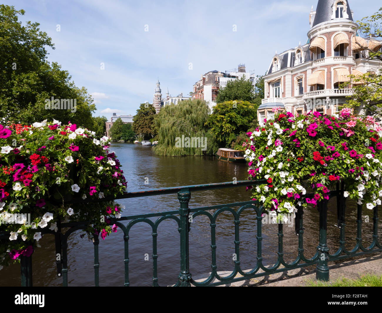 The canals of Amsterdam, North Holland, Kingdom of Netherlands. Stock Photo