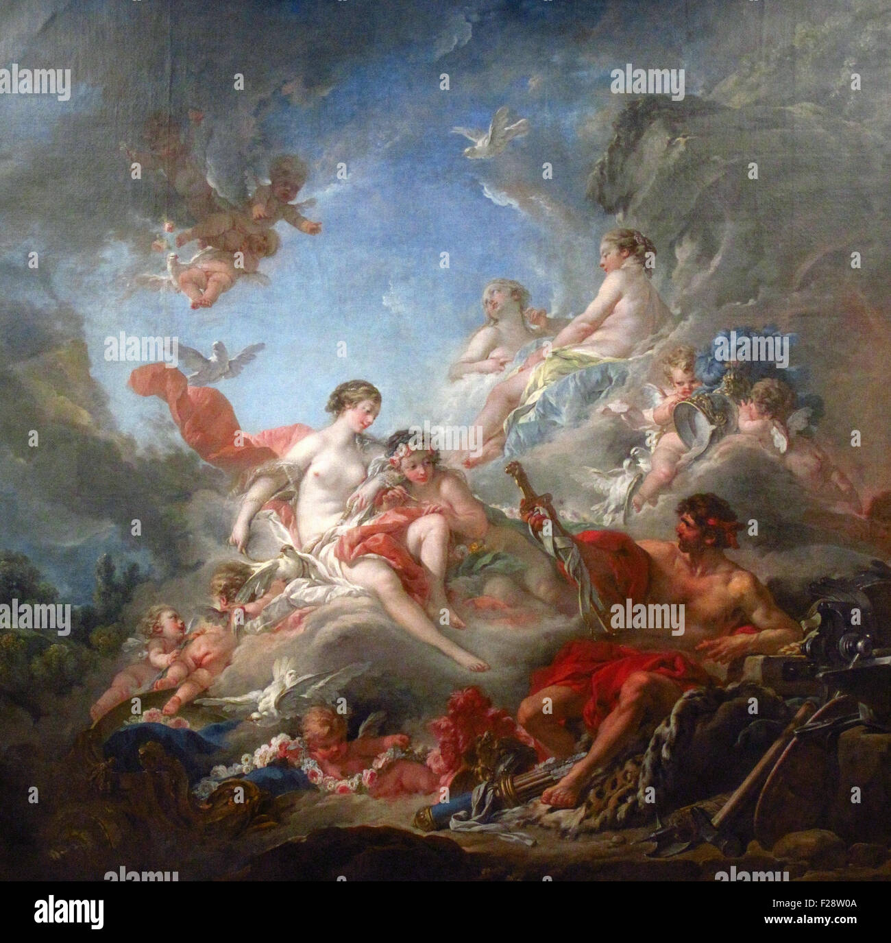 Fran ois Boucher Vulcain montre V nus les Armes qu il a