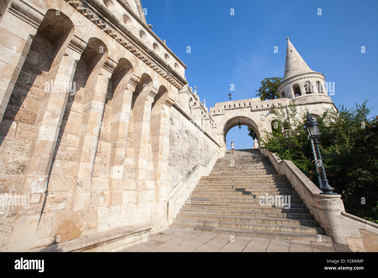 The magnificent Fisherman’s Bastion in Budapest, Hungary. Stock Photo