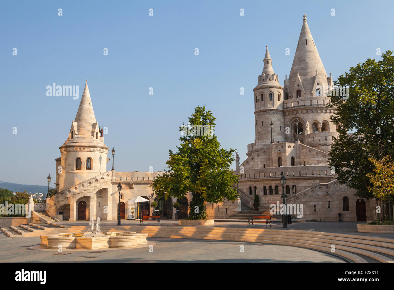 The historic Fisherman’s Bastion in Budapest, Hungary. Stock Photo