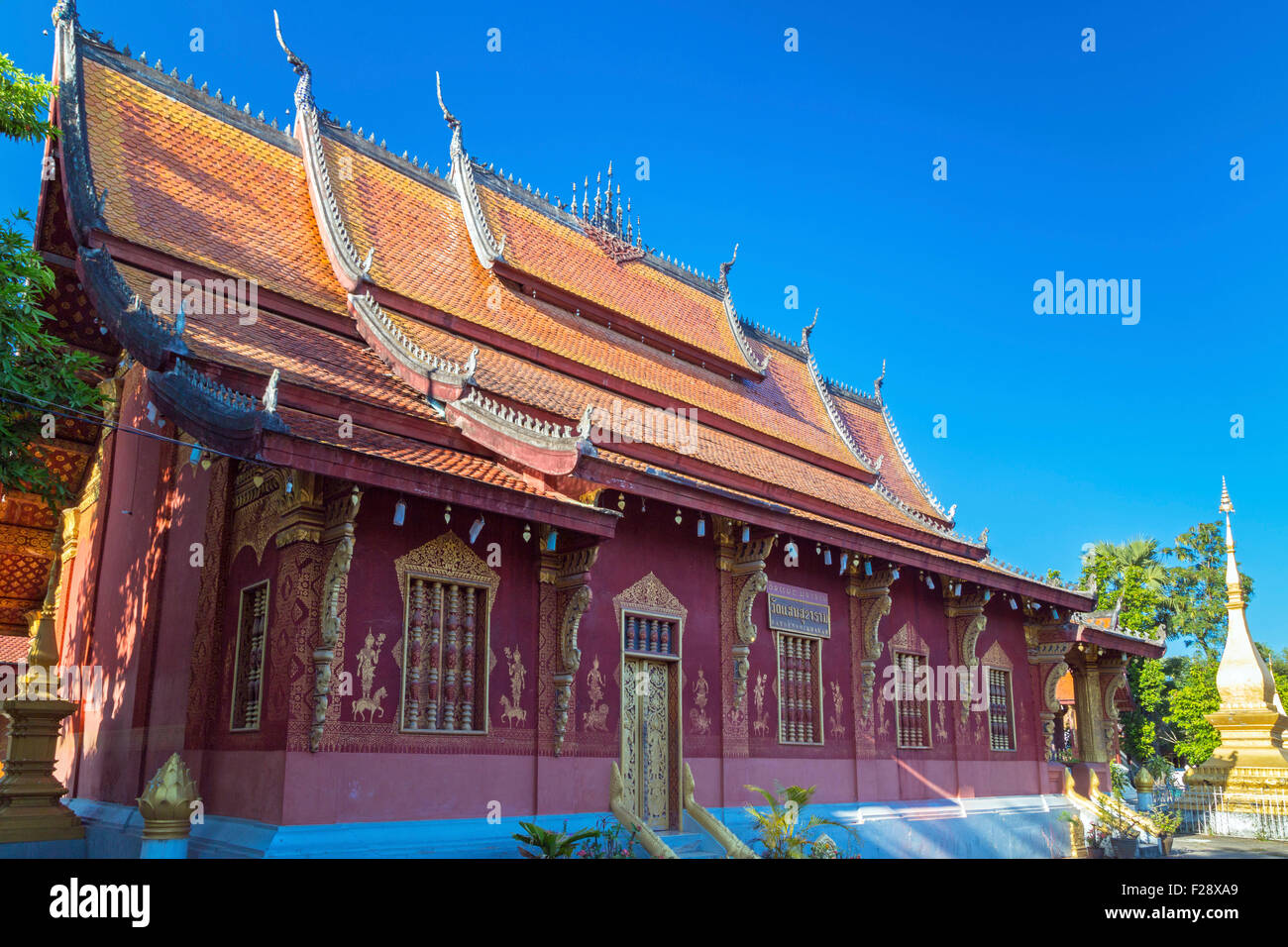 Wat Saen, Luang Prabang, Laos Stock Photo