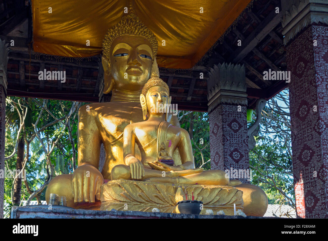 Statue at Wat Saen, Luang Prabang, Laos Stock Photo