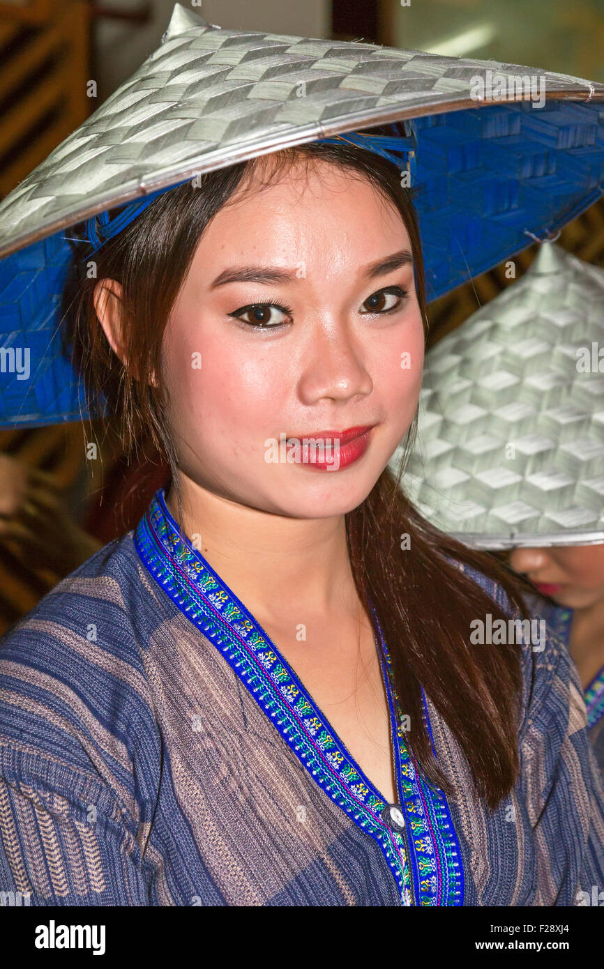 Dancer at culture show, Luang Prabang, Laos Stock Photo