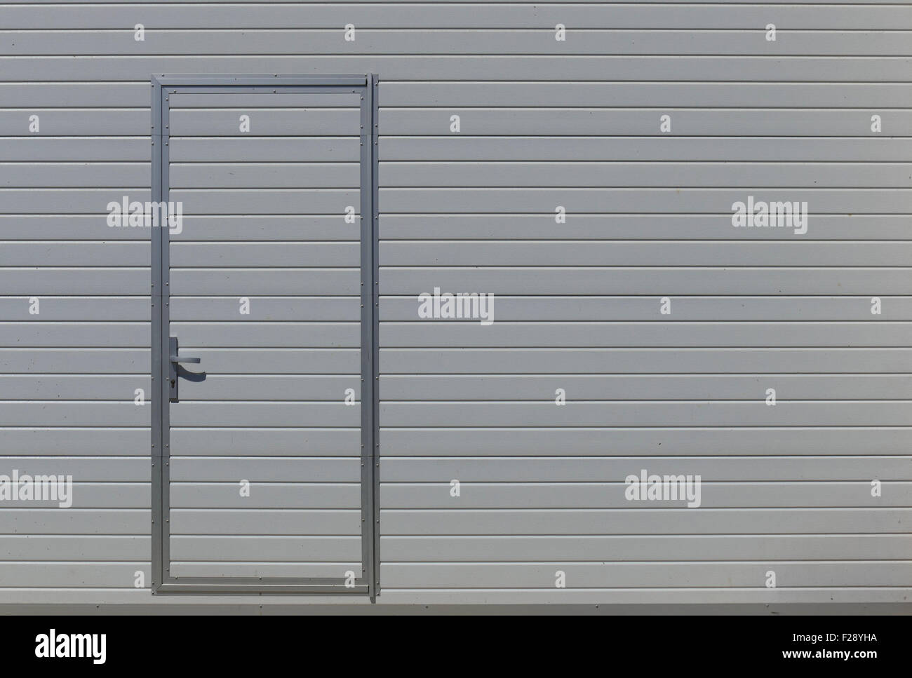 aluminum big door Stock Photo