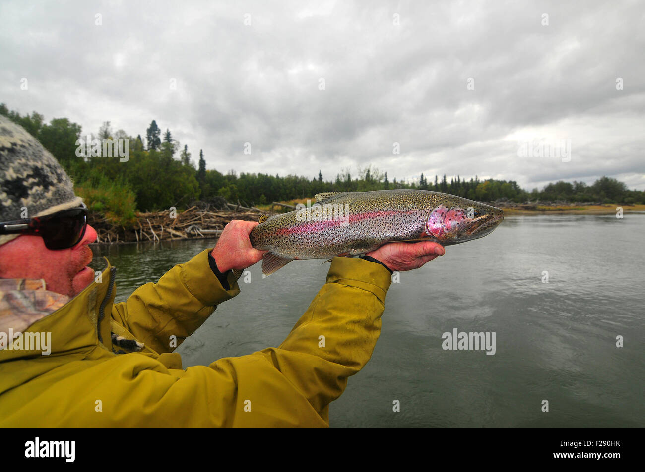 Alaska's Aniak River and its braids offer great fly fishing for rainbow